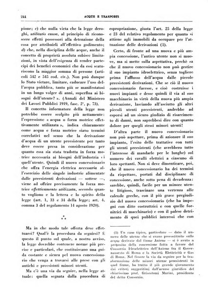 Acque e trasporti rivista mensile di giurisprudenza, dottrina, legislazione ed economia