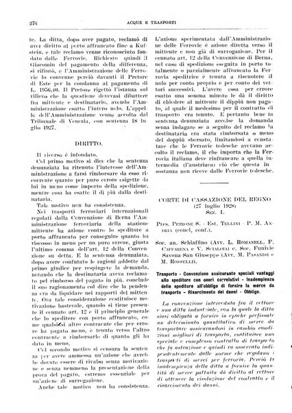 Acque e trasporti rivista mensile di giurisprudenza, dottrina, legislazione ed economia