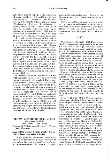 Acque e trasporti rivista mensile di giurisprudenza, dottrina, legislazione ed economia