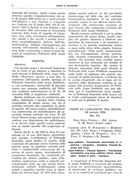 Acque e trasporti rivista mensile di giurisprudenza, dottrina, legislazione ed economia