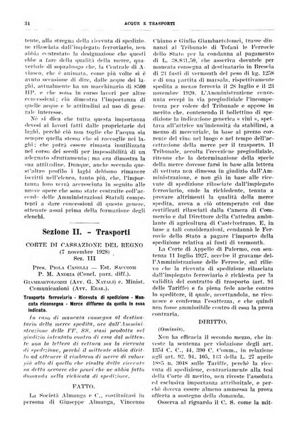 Acque e trasporti rivista mensile di giurisprudenza, dottrina, legislazione ed economia