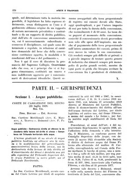 Acque e trasporti rivista mensile di giurisprudenza, dottrina, legislazione ed economia