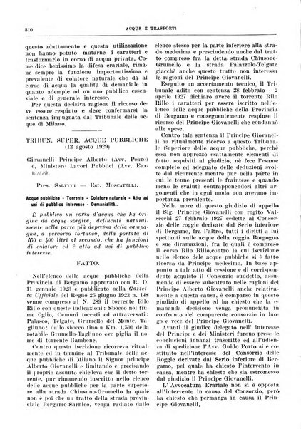 Acque e trasporti rivista mensile di giurisprudenza, dottrina, legislazione ed economia