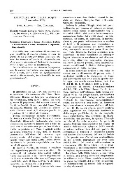 Acque e trasporti rivista mensile di giurisprudenza, dottrina, legislazione ed economia