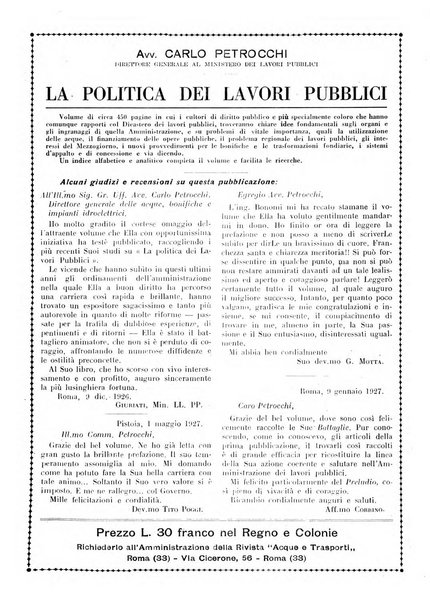 Acque e trasporti rivista mensile di giurisprudenza, dottrina, legislazione ed economia