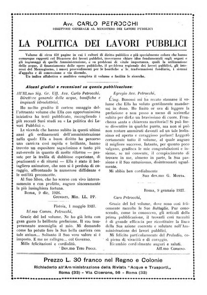 Acque e trasporti rivista mensile di giurisprudenza, dottrina, legislazione ed economia