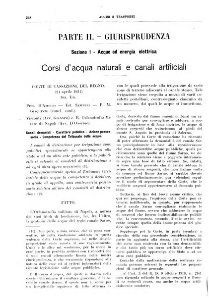 Acque e trasporti rivista mensile di giurisprudenza, dottrina, legislazione ed economia