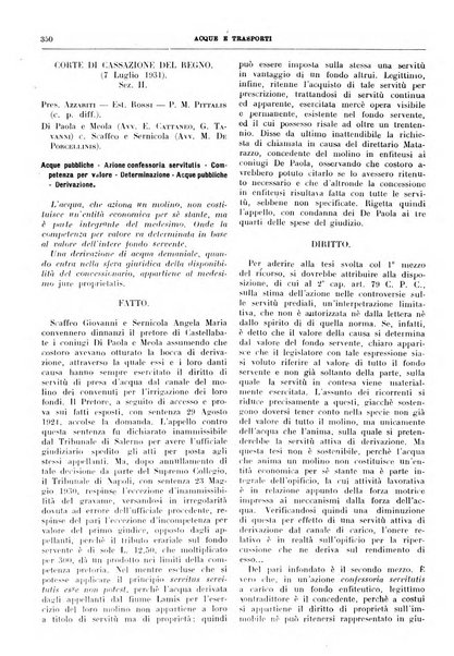 Acque e trasporti rivista mensile di giurisprudenza, dottrina, legislazione ed economia