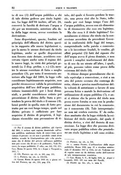 Acque e trasporti rivista mensile di giurisprudenza, dottrina, legislazione ed economia