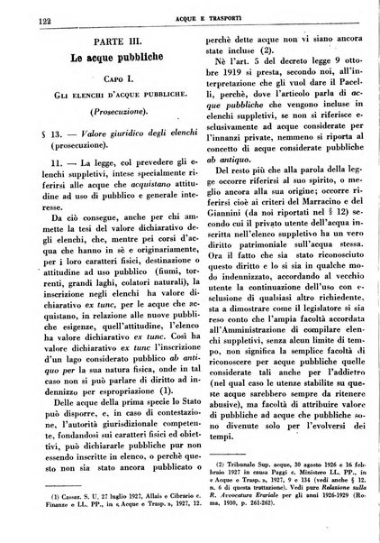 Acque e trasporti rivista mensile di giurisprudenza, dottrina, legislazione ed economia