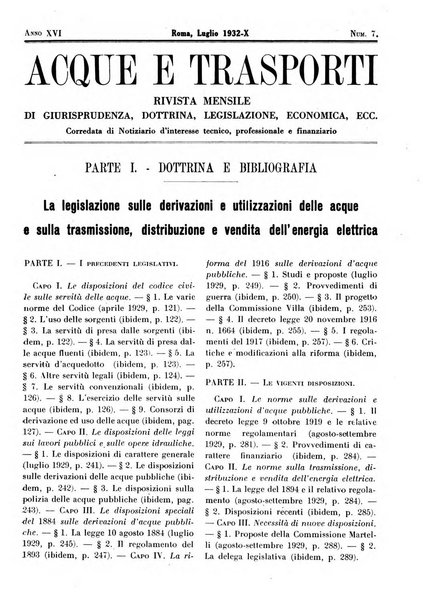 Acque e trasporti rivista mensile di giurisprudenza, dottrina, legislazione ed economia