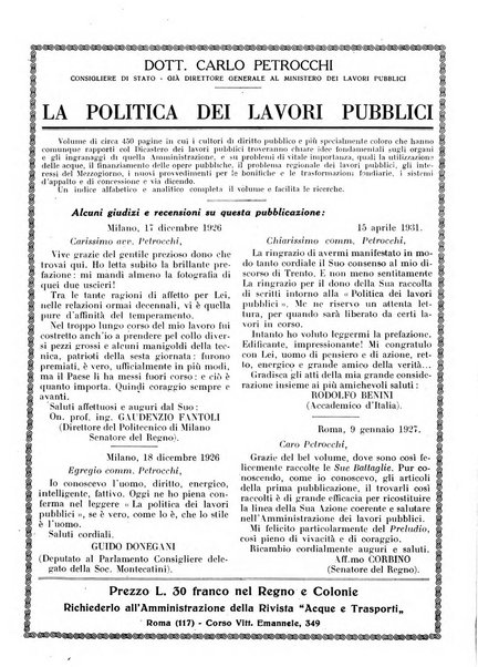 Acque e trasporti rivista mensile di giurisprudenza, dottrina, legislazione ed economia