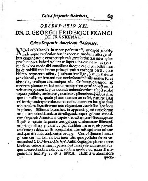 Acta physico-medica Academiae caesareae leopoldino-carolinae naturae curiosorum exhibentia ephemerides sive oservationes historias et experimenta a celeberrimis Germaniae et exterarum regionum viris habita et communicata..