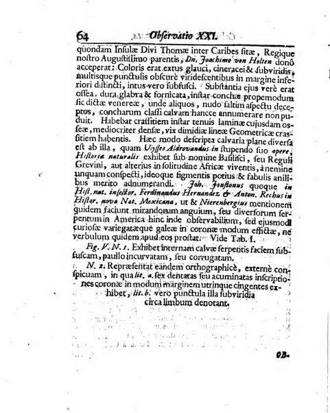 Acta physico-medica Academiae caesareae leopoldino-carolinae naturae curiosorum exhibentia ephemerides sive oservationes historias et experimenta a celeberrimis Germaniae et exterarum regionum viris habita et communicata..