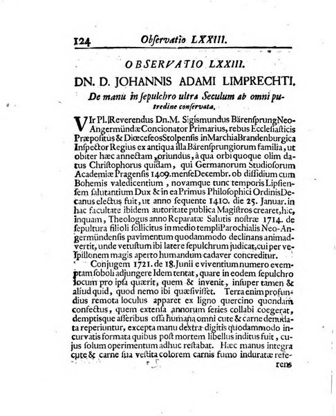 Acta physico-medica Academiae caesareae leopoldino-carolinae naturae curiosorum exhibentia ephemerides sive oservationes historias et experimenta a celeberrimis Germaniae et exterarum regionum viris habita et communicata..