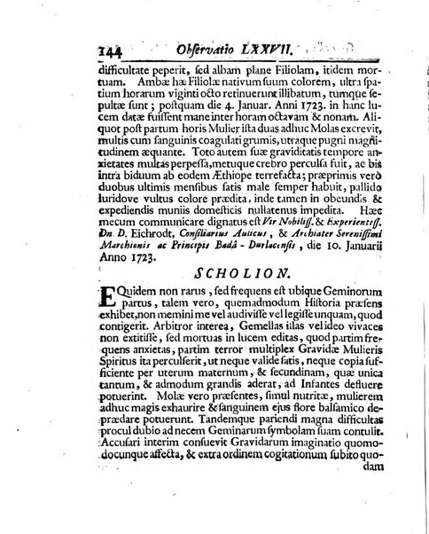 Acta physico-medica Academiae caesareae leopoldino-carolinae naturae curiosorum exhibentia ephemerides sive oservationes historias et experimenta a celeberrimis Germaniae et exterarum regionum viris habita et communicata..