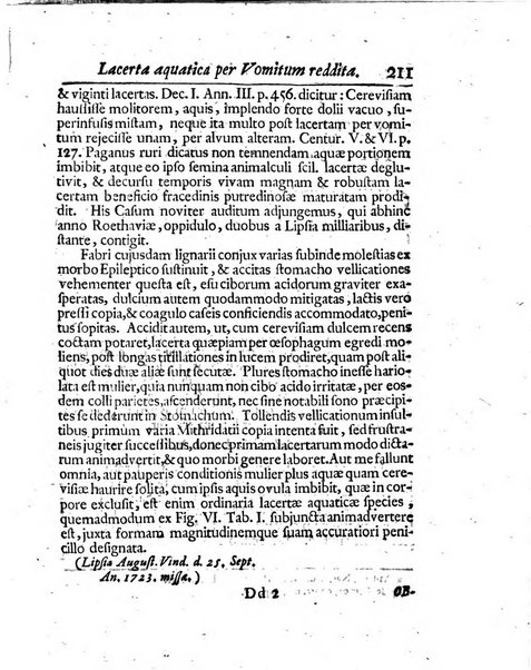 Acta physico-medica Academiae caesareae leopoldino-carolinae naturae curiosorum exhibentia ephemerides sive oservationes historias et experimenta a celeberrimis Germaniae et exterarum regionum viris habita et communicata..