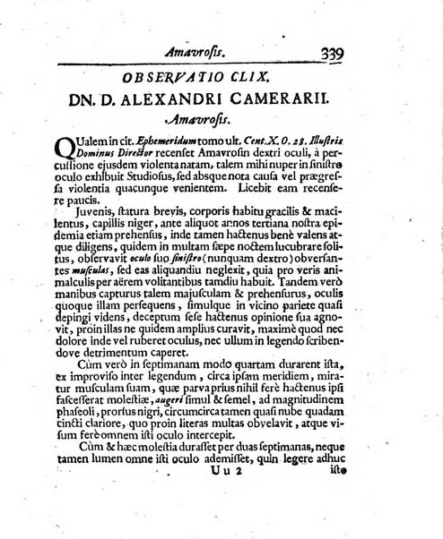 Acta physico-medica Academiae caesareae leopoldino-carolinae naturae curiosorum exhibentia ephemerides sive oservationes historias et experimenta a celeberrimis Germaniae et exterarum regionum viris habita et communicata..