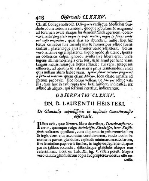 Acta physico-medica Academiae caesareae leopoldino-carolinae naturae curiosorum exhibentia ephemerides sive oservationes historias et experimenta a celeberrimis Germaniae et exterarum regionum viris habita et communicata..