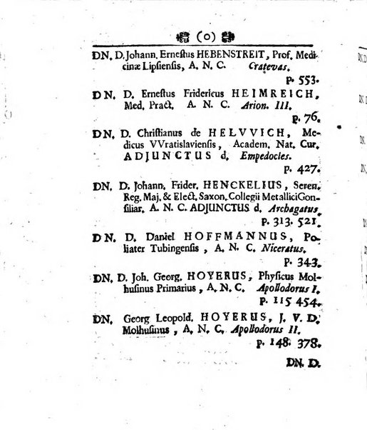 Acta physico-medica Academiae caesareae leopoldino-carolinae naturae curiosorum exhibentia ephemerides sive oservationes historias et experimenta a celeberrimis Germaniae et exterarum regionum viris habita et communicata..