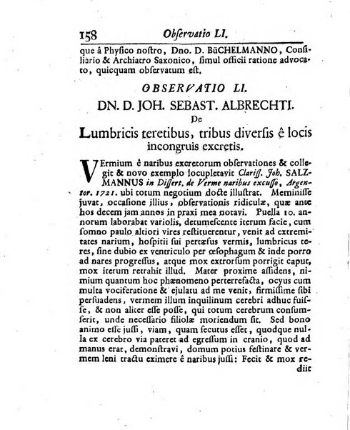 Acta physico-medica Academiae caesareae leopoldino-carolinae naturae curiosorum exhibentia ephemerides sive oservationes historias et experimenta a celeberrimis Germaniae et exterarum regionum viris habita et communicata..