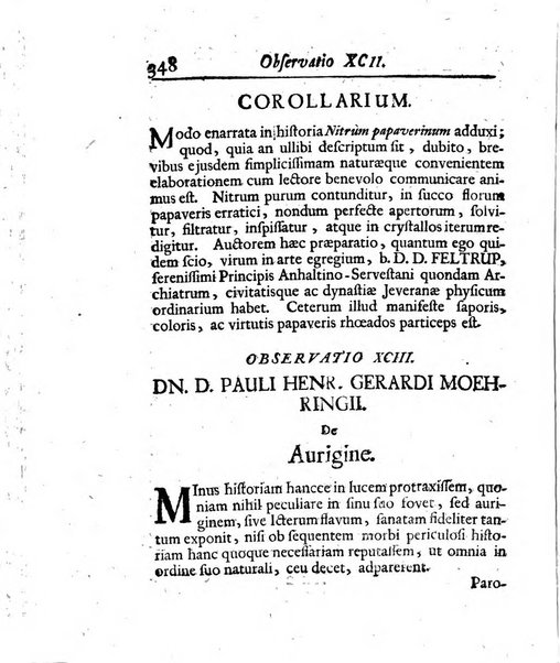 Acta physico-medica Academiae caesareae leopoldino-carolinae naturae curiosorum exhibentia ephemerides sive oservationes historias et experimenta a celeberrimis Germaniae et exterarum regionum viris habita et communicata..