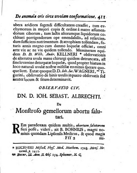 Acta physico-medica Academiae caesareae leopoldino-carolinae naturae curiosorum exhibentia ephemerides sive oservationes historias et experimenta a celeberrimis Germaniae et exterarum regionum viris habita et communicata..