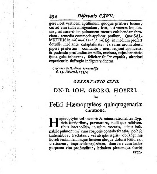 Acta physico-medica Academiae caesareae leopoldino-carolinae naturae curiosorum exhibentia ephemerides sive oservationes historias et experimenta a celeberrimis Germaniae et exterarum regionum viris habita et communicata..