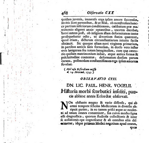 Acta physico-medica Academiae caesareae leopoldino-carolinae naturae curiosorum exhibentia ephemerides sive oservationes historias et experimenta a celeberrimis Germaniae et exterarum regionum viris habita et communicata..