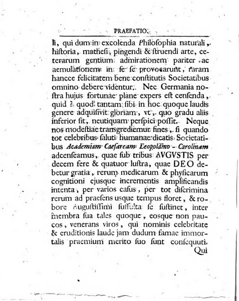 Acta physico-medica Academiae caesareae leopoldino-carolinae naturae curiosorum exhibentia ephemerides sive oservationes historias et experimenta a celeberrimis Germaniae et exterarum regionum viris habita et communicata..