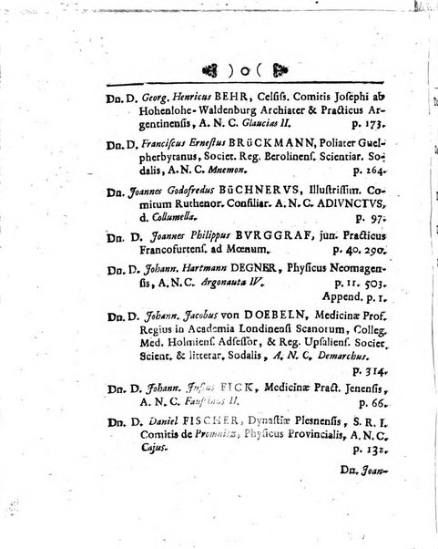 Acta physico-medica Academiae caesareae leopoldino-carolinae naturae curiosorum exhibentia ephemerides sive oservationes historias et experimenta a celeberrimis Germaniae et exterarum regionum viris habita et communicata..