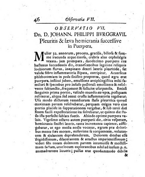 Acta physico-medica Academiae caesareae leopoldino-carolinae naturae curiosorum exhibentia ephemerides sive oservationes historias et experimenta a celeberrimis Germaniae et exterarum regionum viris habita et communicata..