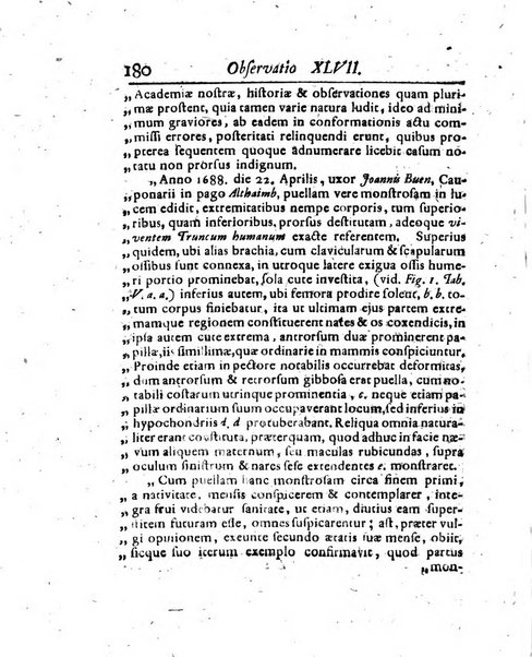 Acta physico-medica Academiae caesareae leopoldino-carolinae naturae curiosorum exhibentia ephemerides sive oservationes historias et experimenta a celeberrimis Germaniae et exterarum regionum viris habita et communicata..