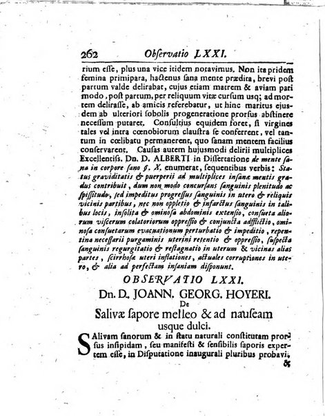 Acta physico-medica Academiae caesareae leopoldino-carolinae naturae curiosorum exhibentia ephemerides sive oservationes historias et experimenta a celeberrimis Germaniae et exterarum regionum viris habita et communicata..