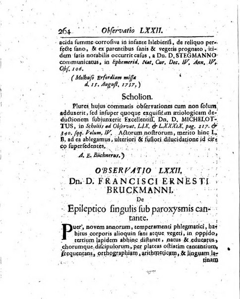 Acta physico-medica Academiae caesareae leopoldino-carolinae naturae curiosorum exhibentia ephemerides sive oservationes historias et experimenta a celeberrimis Germaniae et exterarum regionum viris habita et communicata..