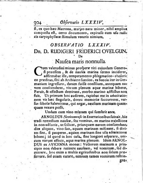 Acta physico-medica Academiae caesareae leopoldino-carolinae naturae curiosorum exhibentia ephemerides sive oservationes historias et experimenta a celeberrimis Germaniae et exterarum regionum viris habita et communicata..