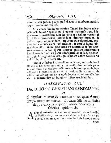 Acta physico-medica Academiae caesareae leopoldino-carolinae naturae curiosorum exhibentia ephemerides sive oservationes historias et experimenta a celeberrimis Germaniae et exterarum regionum viris habita et communicata..