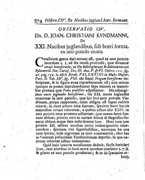 Acta physico-medica Academiae caesareae leopoldino-carolinae naturae curiosorum exhibentia ephemerides sive oservationes historias et experimenta a celeberrimis Germaniae et exterarum regionum viris habita et communicata..