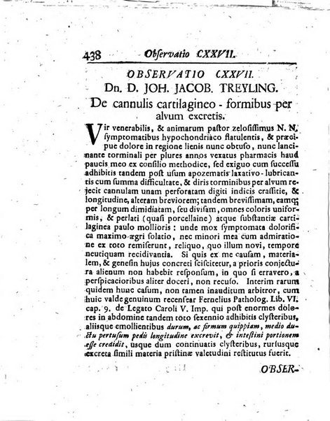 Acta physico-medica Academiae caesareae leopoldino-carolinae naturae curiosorum exhibentia ephemerides sive oservationes historias et experimenta a celeberrimis Germaniae et exterarum regionum viris habita et communicata..