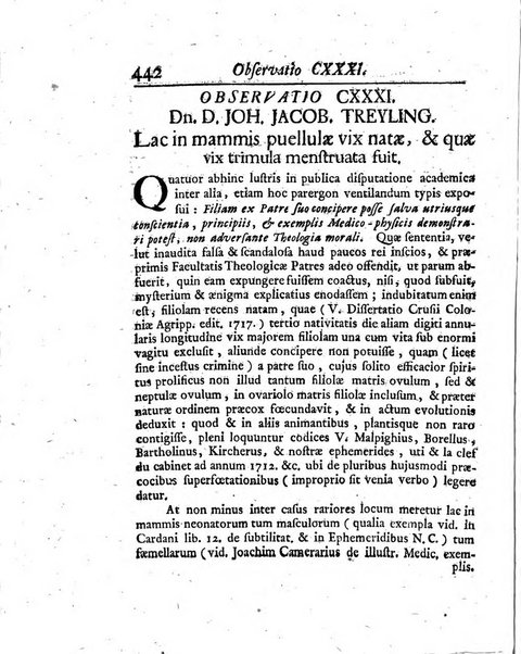 Acta physico-medica Academiae caesareae leopoldino-carolinae naturae curiosorum exhibentia ephemerides sive oservationes historias et experimenta a celeberrimis Germaniae et exterarum regionum viris habita et communicata..