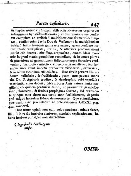 Acta physico-medica Academiae caesareae leopoldino-carolinae naturae curiosorum exhibentia ephemerides sive oservationes historias et experimenta a celeberrimis Germaniae et exterarum regionum viris habita et communicata..