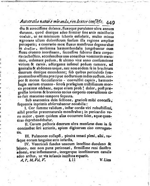 Acta physico-medica Academiae caesareae leopoldino-carolinae naturae curiosorum exhibentia ephemerides sive oservationes historias et experimenta a celeberrimis Germaniae et exterarum regionum viris habita et communicata..