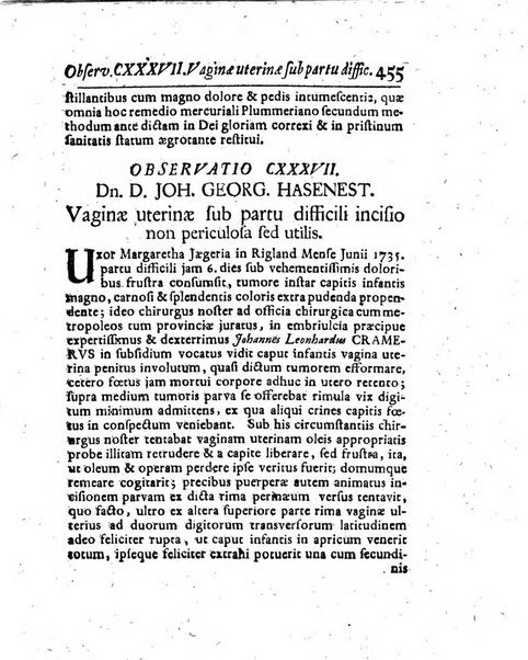 Acta physico-medica Academiae caesareae leopoldino-carolinae naturae curiosorum exhibentia ephemerides sive oservationes historias et experimenta a celeberrimis Germaniae et exterarum regionum viris habita et communicata..