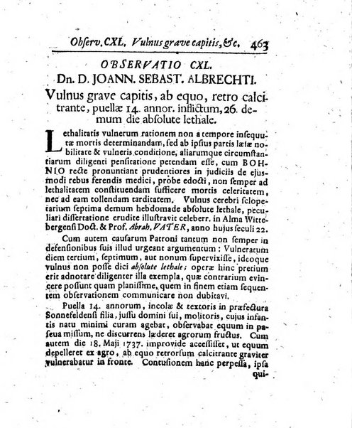 Acta physico-medica Academiae caesareae leopoldino-carolinae naturae curiosorum exhibentia ephemerides sive oservationes historias et experimenta a celeberrimis Germaniae et exterarum regionum viris habita et communicata..