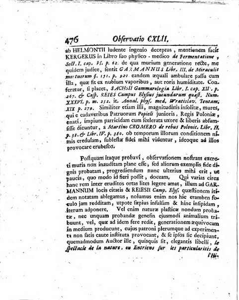 Acta physico-medica Academiae caesareae leopoldino-carolinae naturae curiosorum exhibentia ephemerides sive oservationes historias et experimenta a celeberrimis Germaniae et exterarum regionum viris habita et communicata..