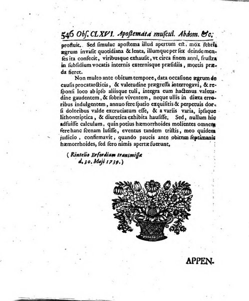 Acta physico-medica Academiae caesareae leopoldino-carolinae naturae curiosorum exhibentia ephemerides sive oservationes historias et experimenta a celeberrimis Germaniae et exterarum regionum viris habita et communicata..