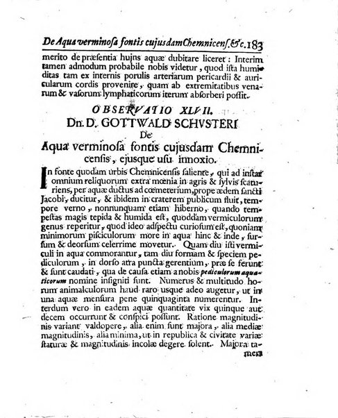 Acta physico-medica Academiae caesareae leopoldino-carolinae naturae curiosorum exhibentia ephemerides sive oservationes historias et experimenta a celeberrimis Germaniae et exterarum regionum viris habita et communicata..