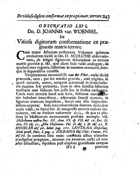 Acta physico-medica Academiae caesareae leopoldino-carolinae naturae curiosorum exhibentia ephemerides sive oservationes historias et experimenta a celeberrimis Germaniae et exterarum regionum viris habita et communicata..