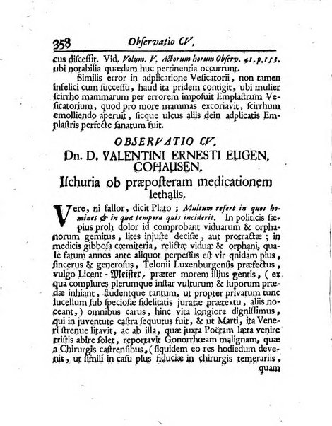 Acta physico-medica Academiae caesareae leopoldino-carolinae naturae curiosorum exhibentia ephemerides sive oservationes historias et experimenta a celeberrimis Germaniae et exterarum regionum viris habita et communicata..