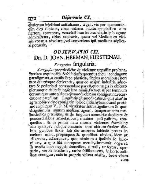 Acta physico-medica Academiae caesareae leopoldino-carolinae naturae curiosorum exhibentia ephemerides sive oservationes historias et experimenta a celeberrimis Germaniae et exterarum regionum viris habita et communicata..